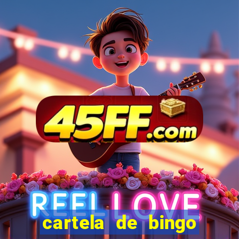 cartela de bingo pra imprimir